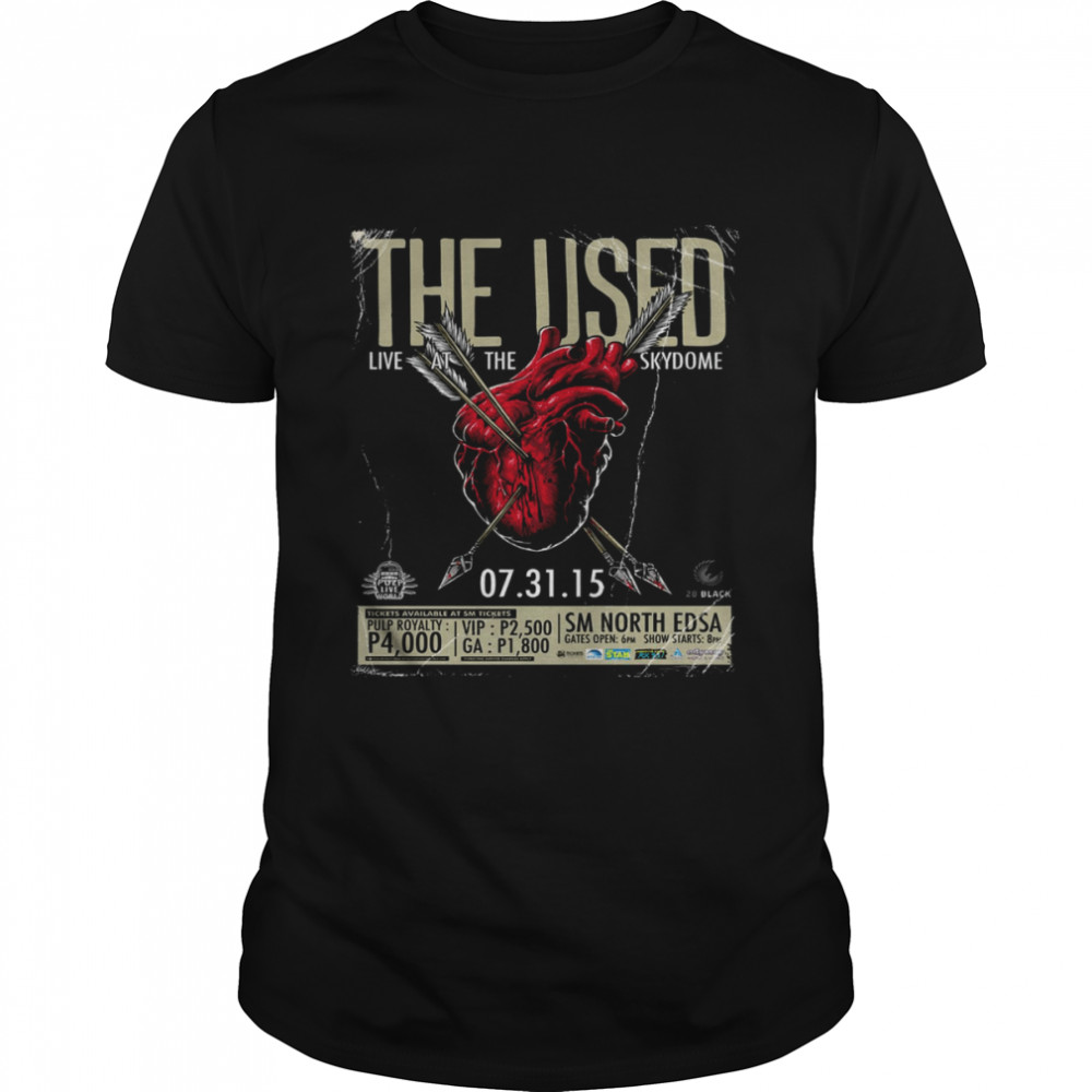 Jungle Heart The Used Live At The Skydome 2015 Graphic shirt