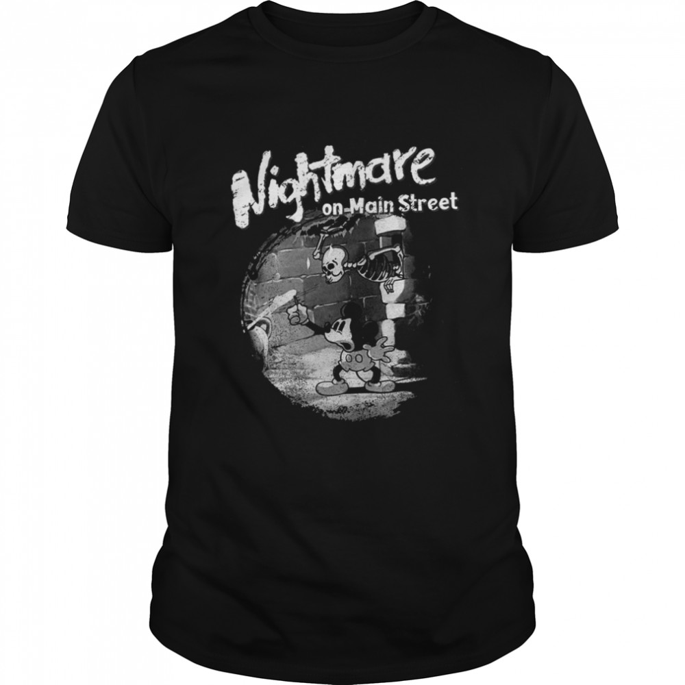 Mickey Nightmare On Main Street Disney Halloween Pumpkin Head shirt