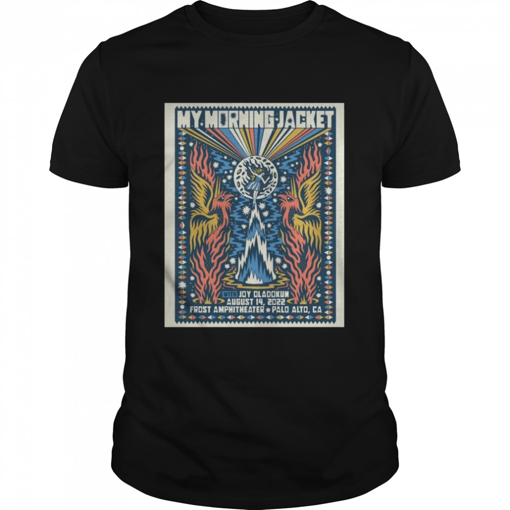 My Morning Jacket with Joy Oladokun August 14 2022 Frost Amphitheater Palo Alto shirt