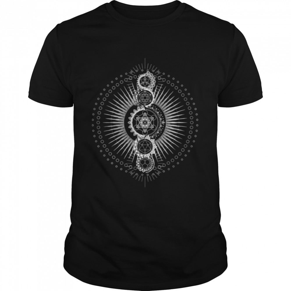 Sacred Geometry Metatrons Cube Egypt God shirt