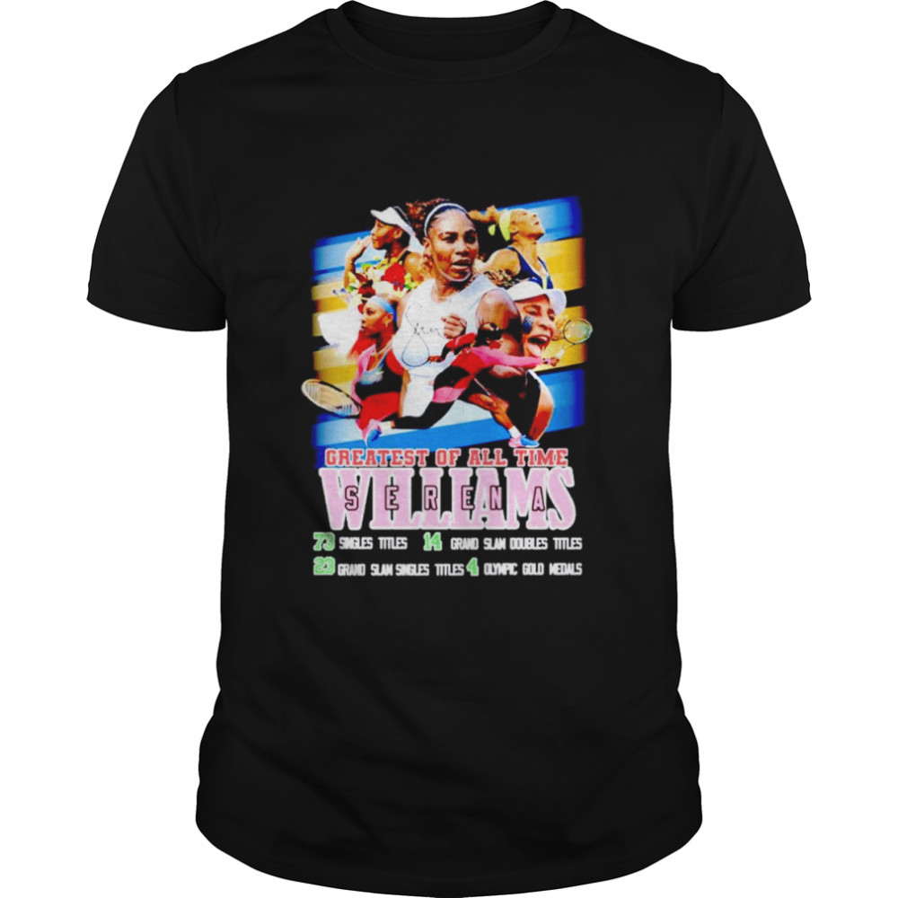 Serena Williams greatest of all time signature shirt