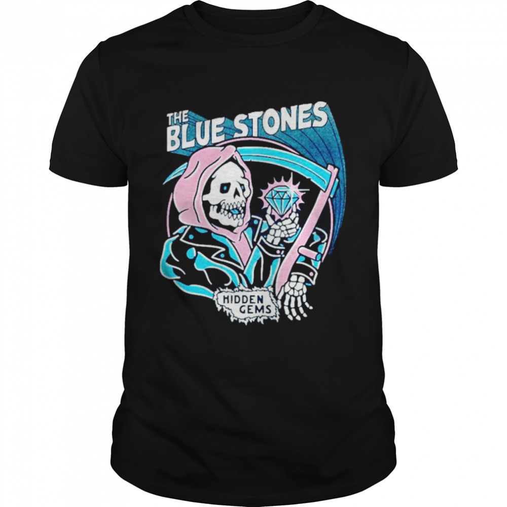 The blue stones hidden gems logo photographic shirt