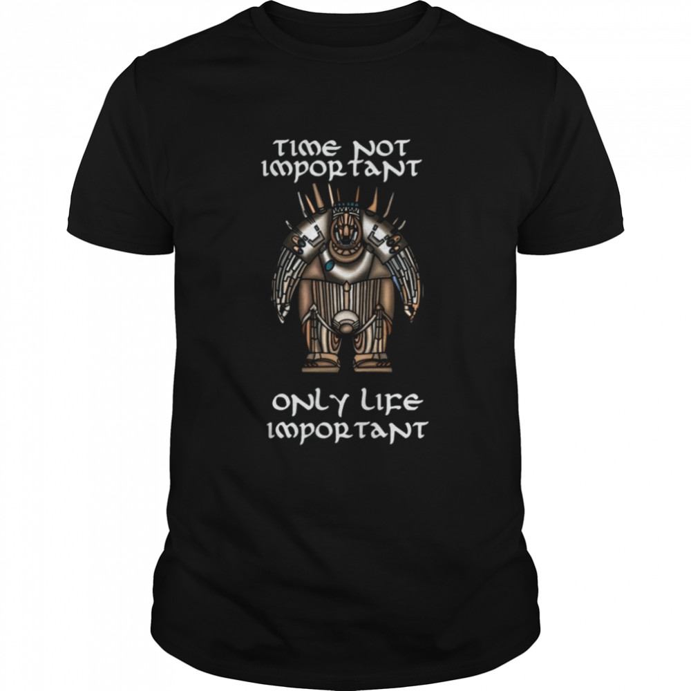 Time Not Important Only Lifecoffeewater Important Egypt God shirt