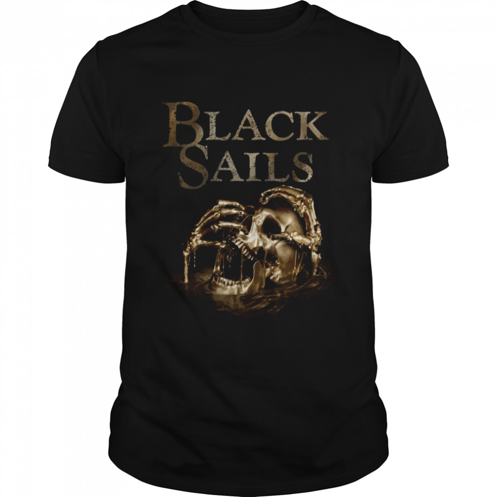 Black Sails Golden Skull Logo shirt