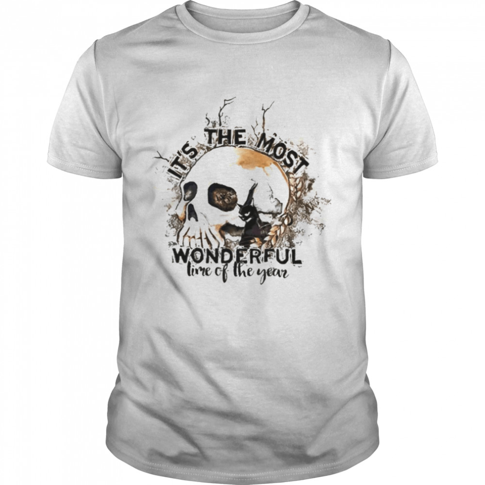 It’s The Most Wonderful Time Of The Year Halloween Skull shirt