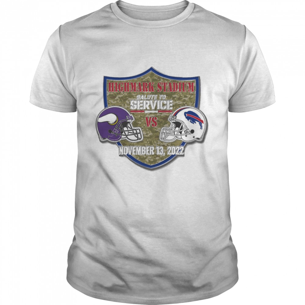 Minnesota Vikings vs Buffalo Bills Highmark Stadium Salute to Service November 13 2022 shirt