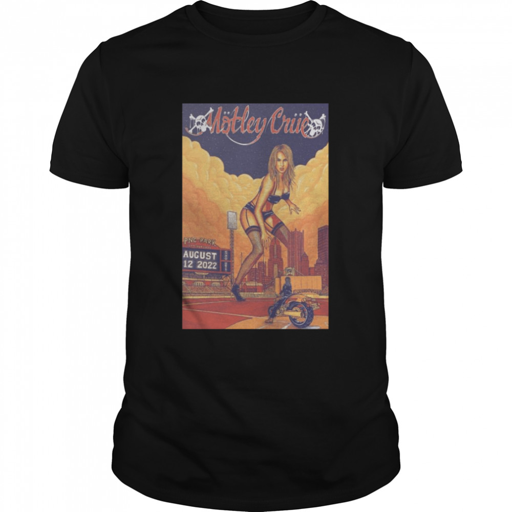 Motley Crue Pittsburgh PA 8 12 2022 show poster shirt