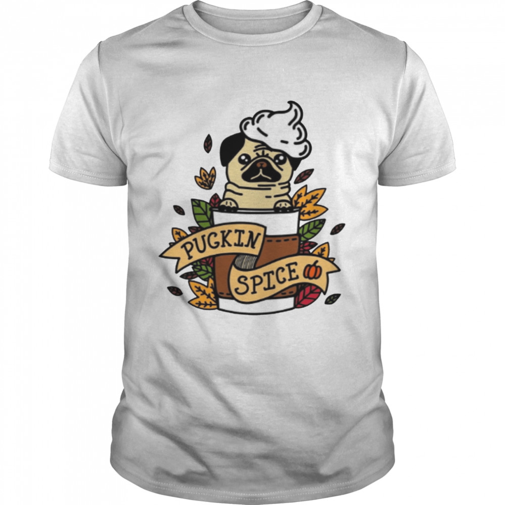 Pumpkin Spice Pug Halloween shirt