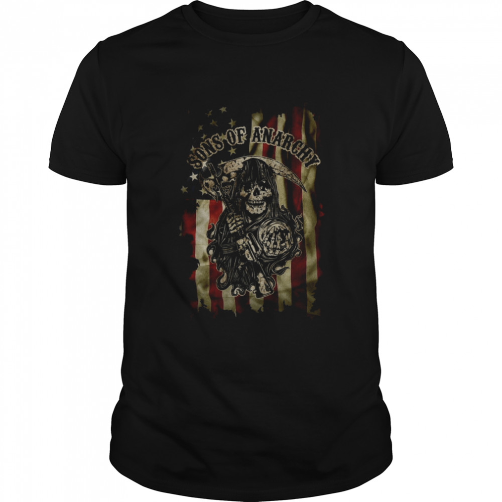 Sons Of Anarchy America Flag shirt