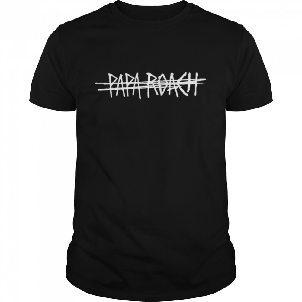 White Logo Papa Roach Band shirt