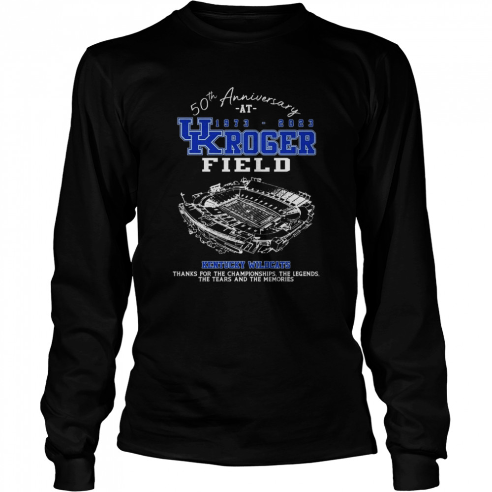 50th anniversary at 1973-2023 UK Roger Field Kentucky Wildcats shirt Long Sleeved T-shirt
