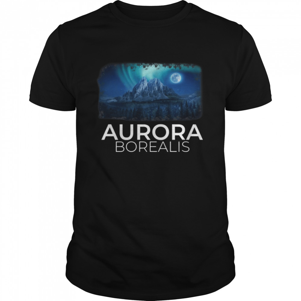 Alaska Aurora Borealis Winter shirt Classic Men's T-shirt