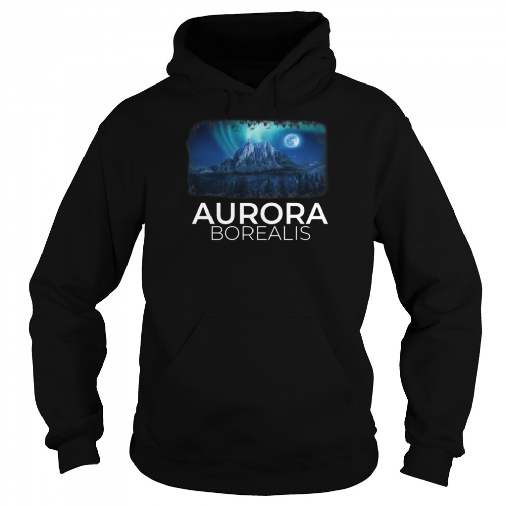 Alaska Aurora Borealis Winter shirt Unisex Hoodie