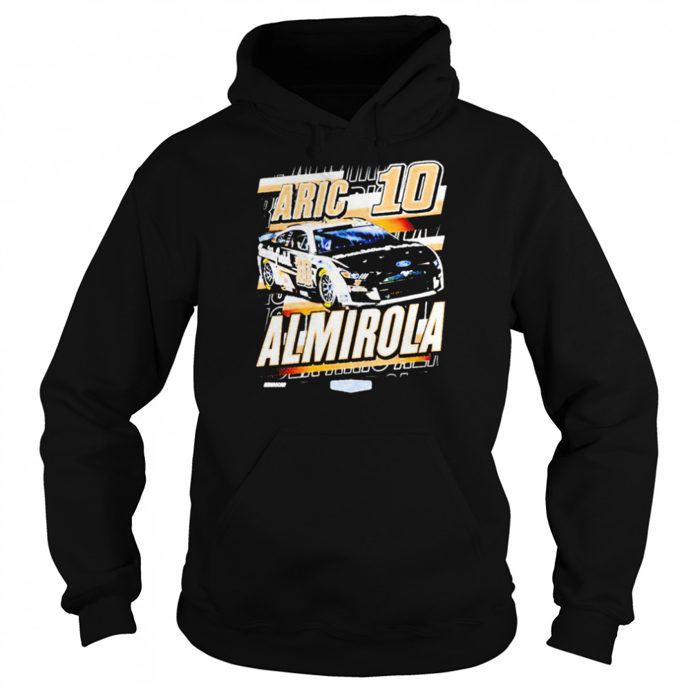 Aric Almirola Stewart-Haas Racing Team Collection Black Smithfield Chicane shirt Unisex Hoodie