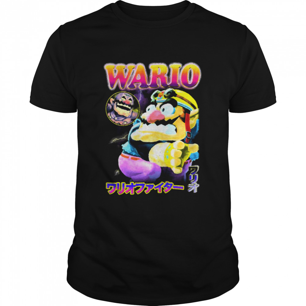 Biker Wario Nintendo Vintage shirt Classic Men's T-shirt