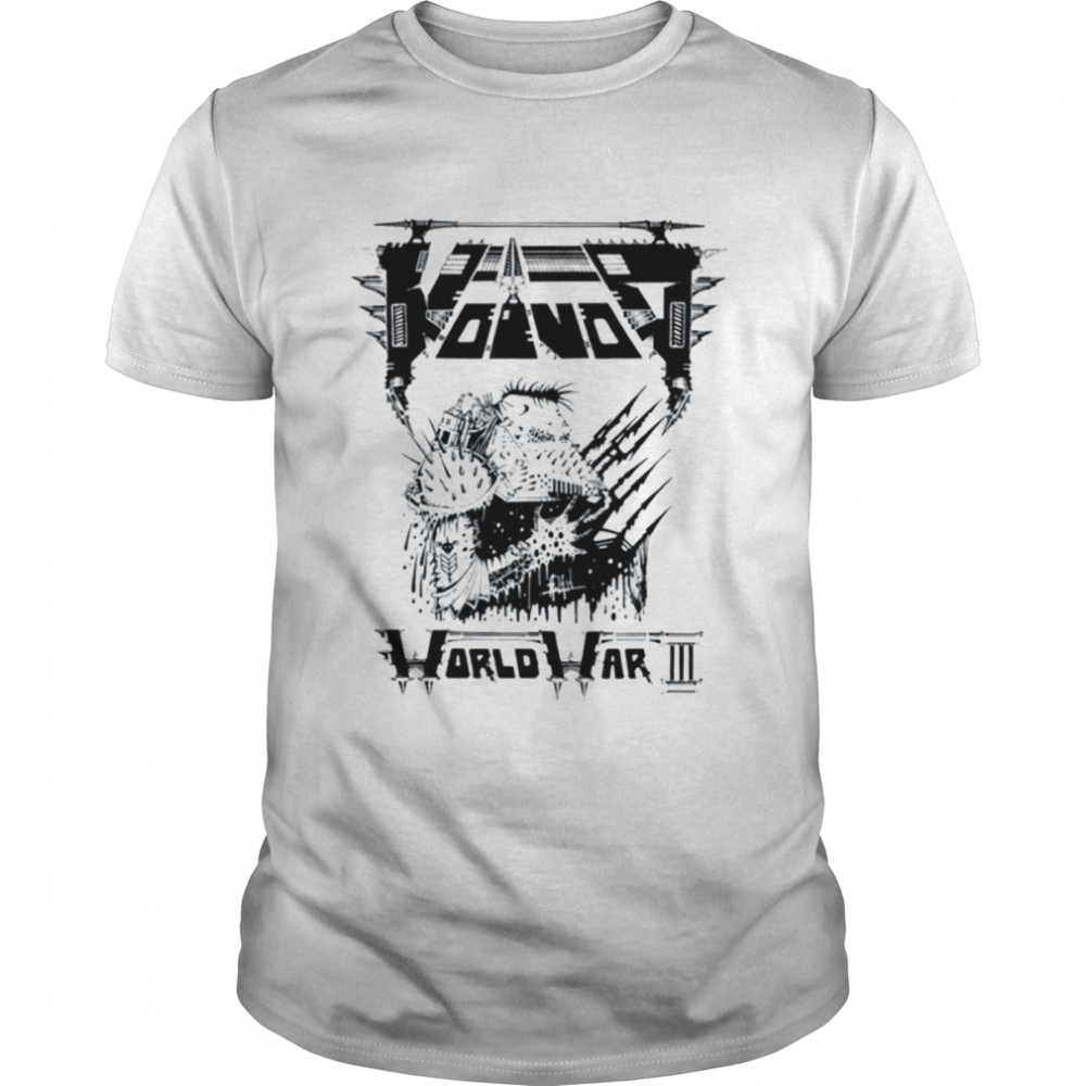 Black War Iii Voivod Retro Rock Band shirt