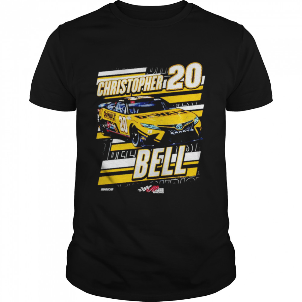Christopher Bell Joe Gibbs Racing Team Collection Black DeWalt Chicane T-shirt Classic Men's T-shirt