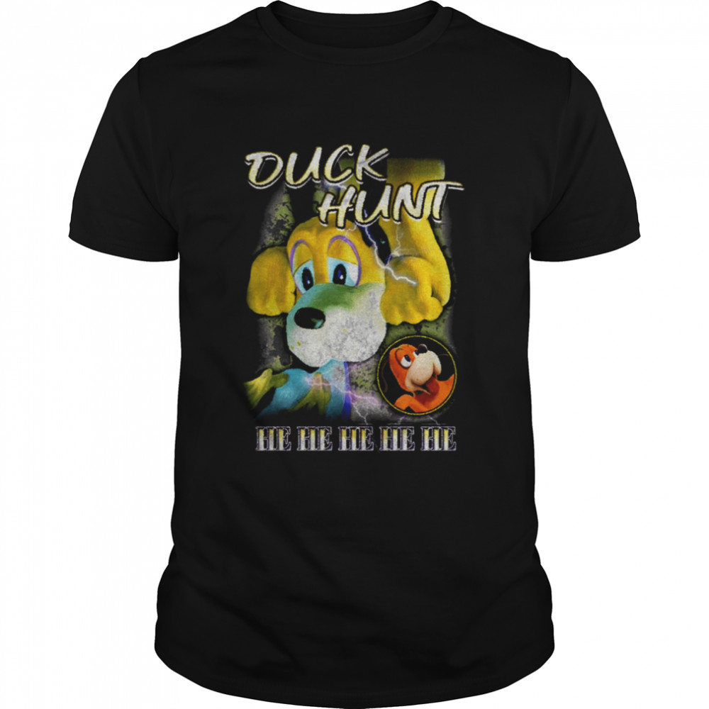 Duck Hunt He He He He He Smash Bros Vintage shirt Classic Men's T-shirt
