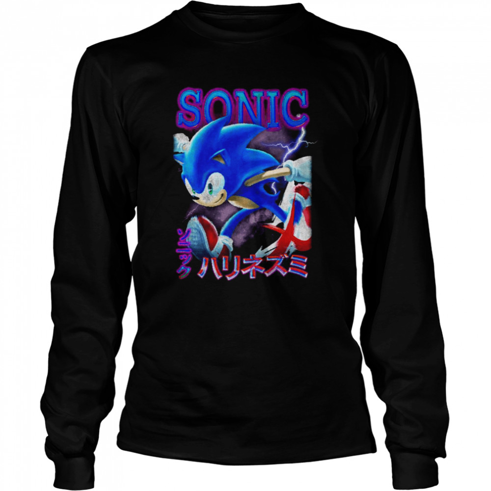 Fast Hedgehog Sonic Smash Bros Character Vintage shirt Long Sleeved T-shirt