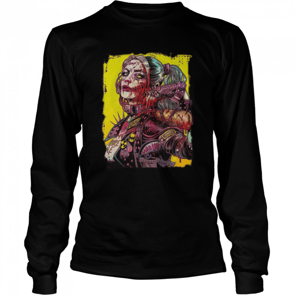 Harley Quinn Artwork shirt Long Sleeved T-shirt