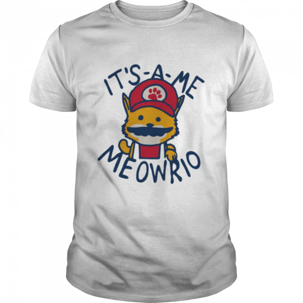 It’s A Me Meowrio Funny Cat Design Super Mario shirt