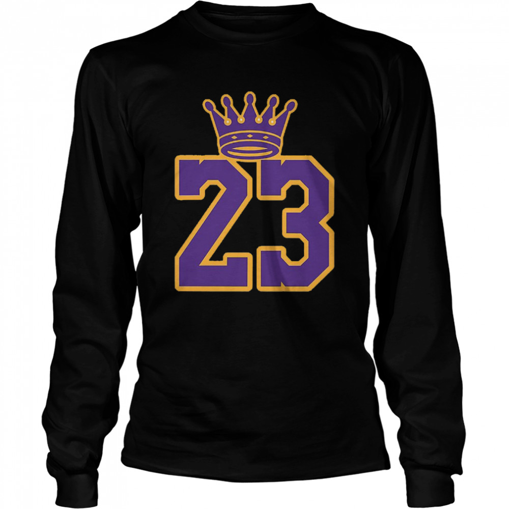 King 23 LA Lakers Team NBA shirt Long Sleeved T-shirt
