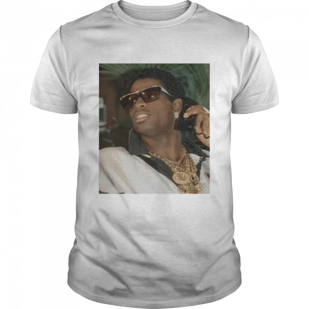 Neon Deion Sanders Draft Day Gold Chains shirt