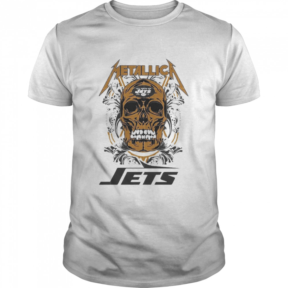 Skull Metallica New York Jets Shirt