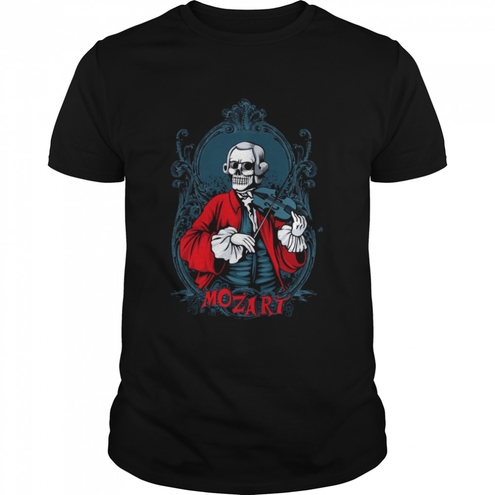 Violist Mozart Skull shirt