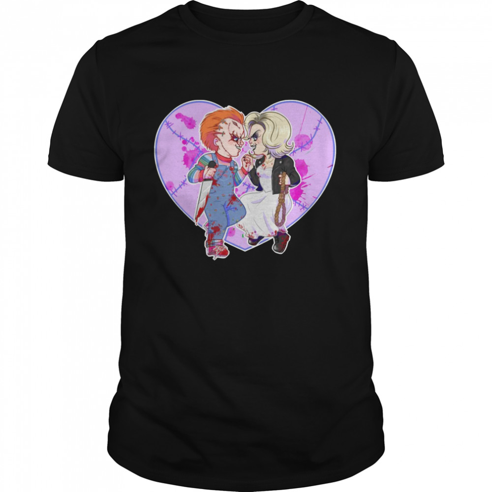 Chucky And Tiffany Halloween Love shirt