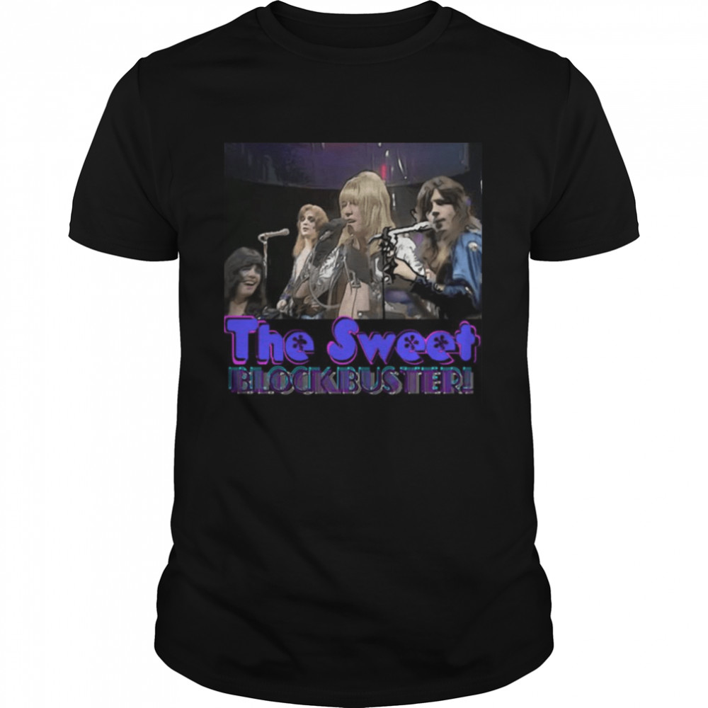 Great Model Blockbuster Black Background Cool Graphic The Sweet Band shirt