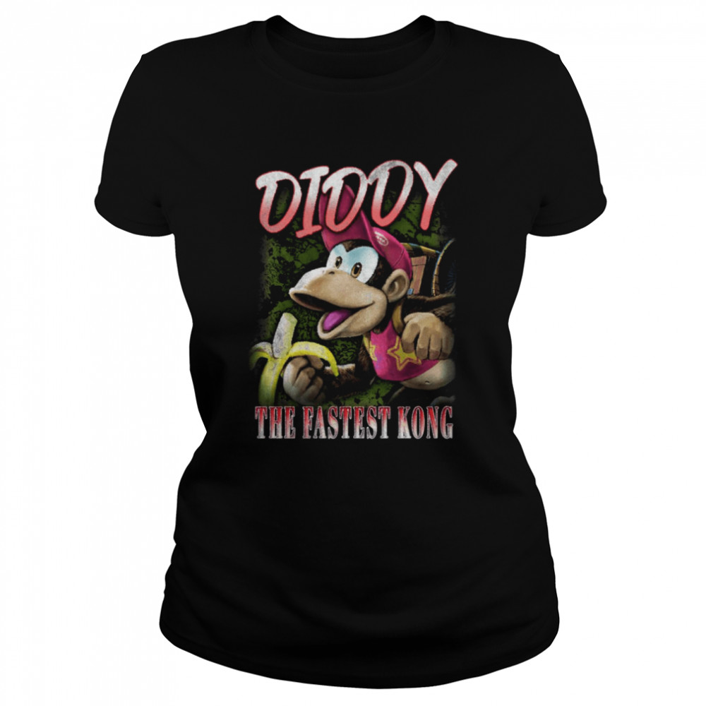 The Fastest Kong Diddy Smash Bros Vintage shirt Classic Women's T-shirt