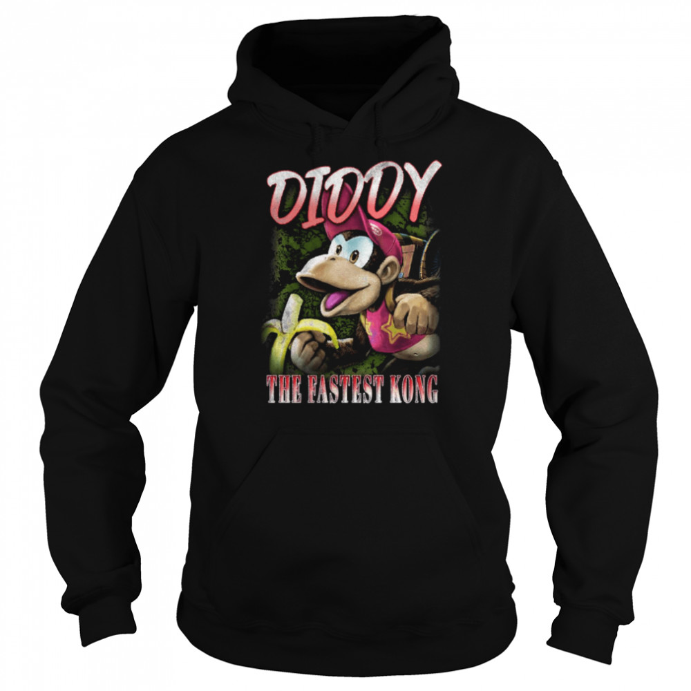 The Fastest Kong Diddy Smash Bros Vintage shirt Unisex Hoodie