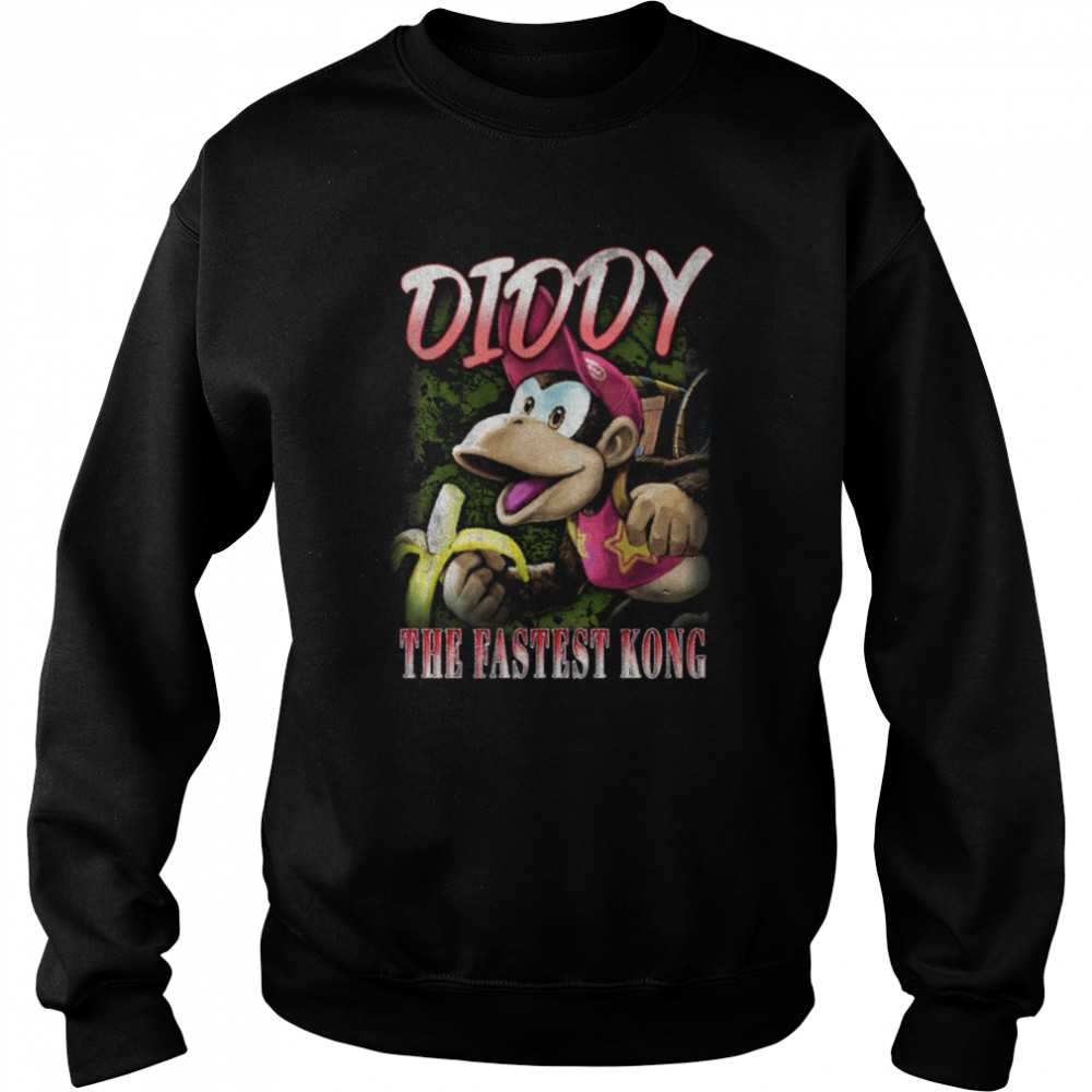 The Fastest Kong Diddy Smash Bros Vintage shirt Unisex Sweatshirt