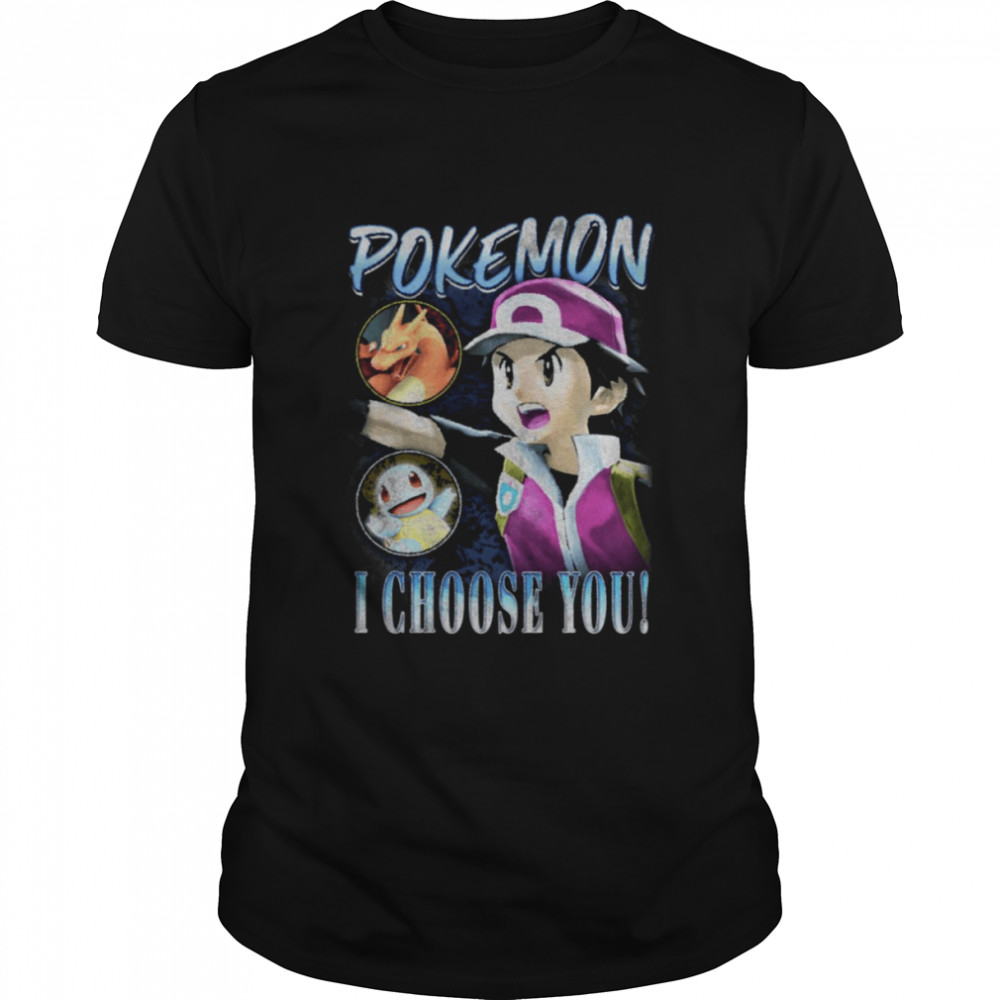 Trainer Pokemon I Choose You Vintage Retro shirt