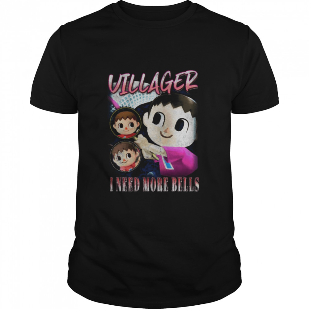 Villager I Need More Bells Smash Bros Vintage shirt