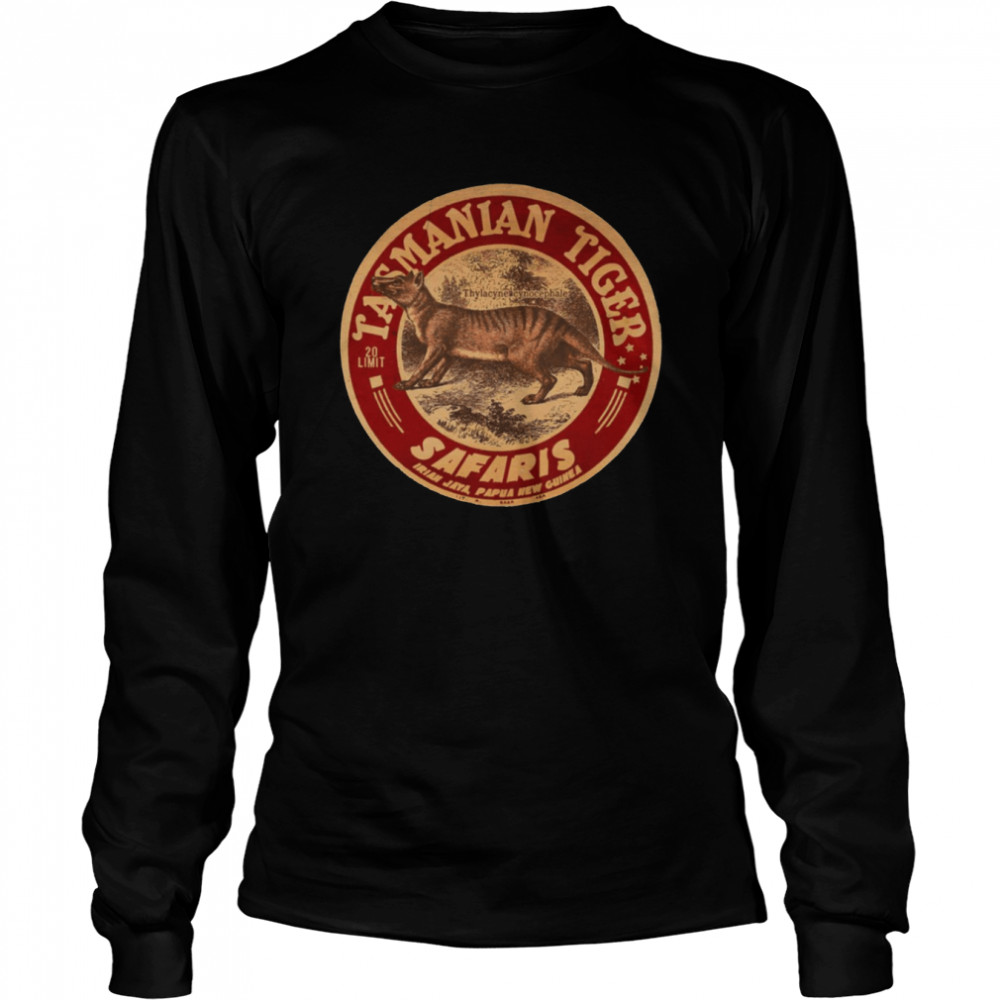 Vintage Tasmanian Tiger Safari shirt Long Sleeved T-shirt