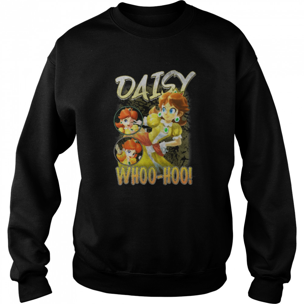 Yellow Princess Daisy Whoo Hoo Smash Bros Vintage shirt Unisex Sweatshirt