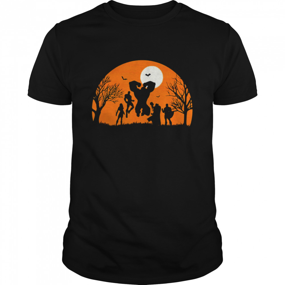 Avengers Silhouette Halloween Marvel Comics Holiday shirt