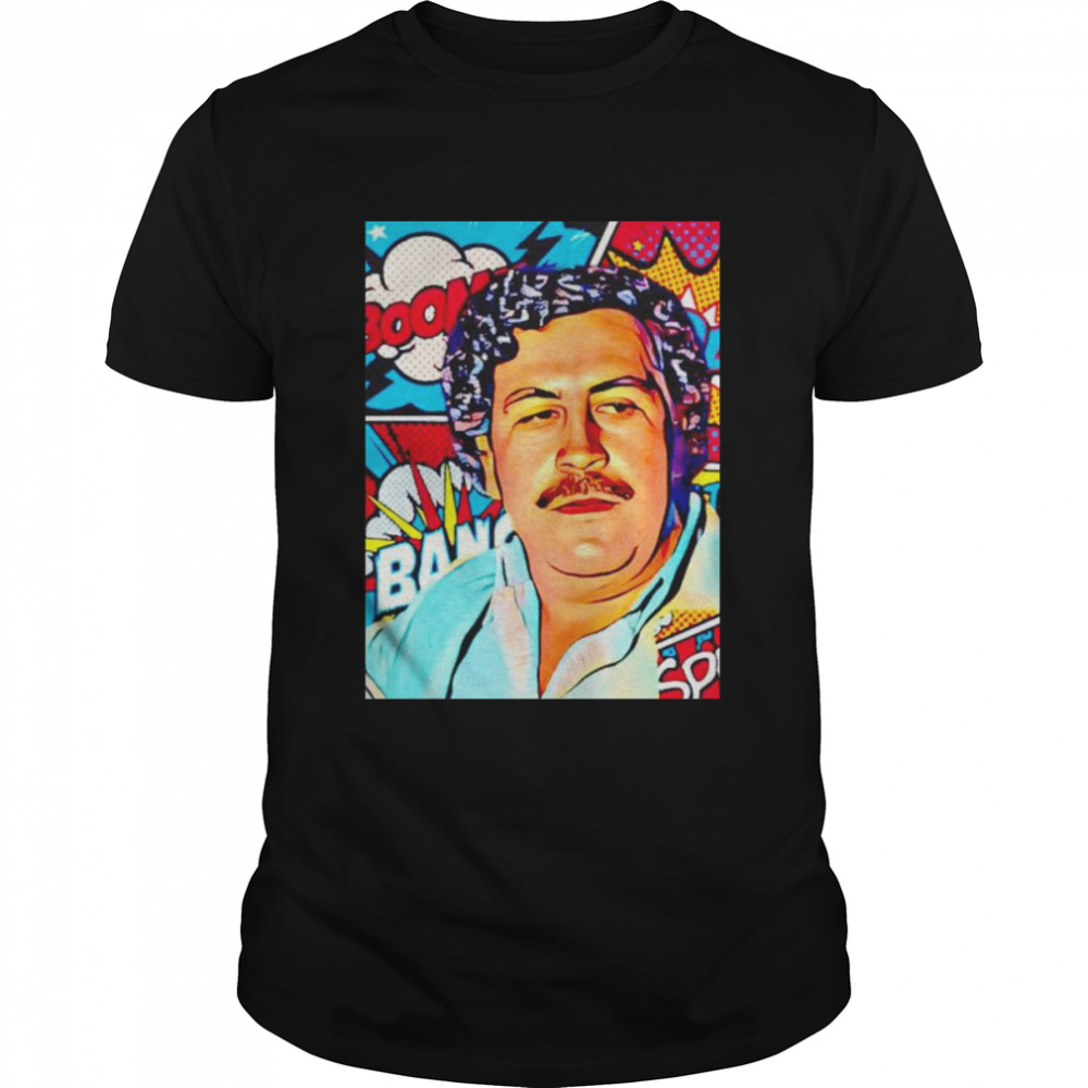 Colorful Portrait Pablo Escobar Narcos shirt