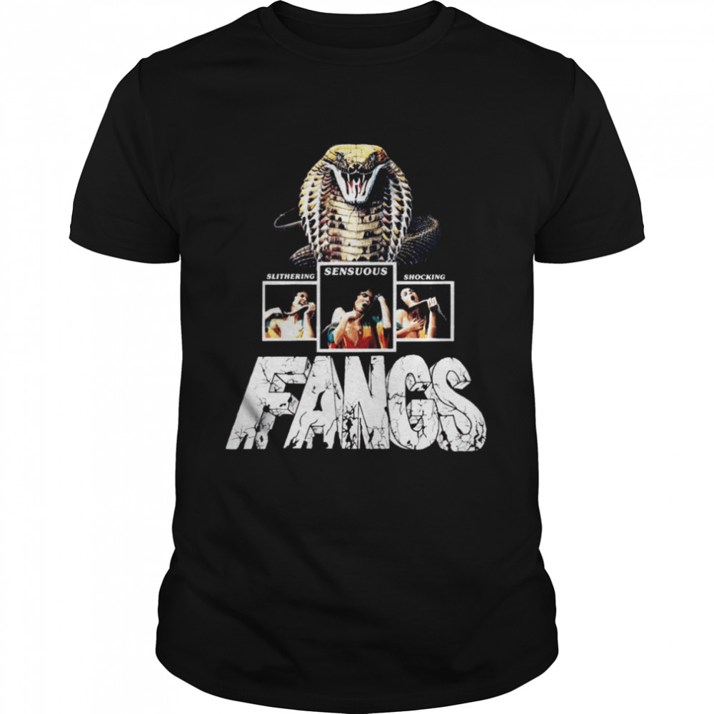 Fangs 1974 Slithering Sensuous Shocking Horror shirt