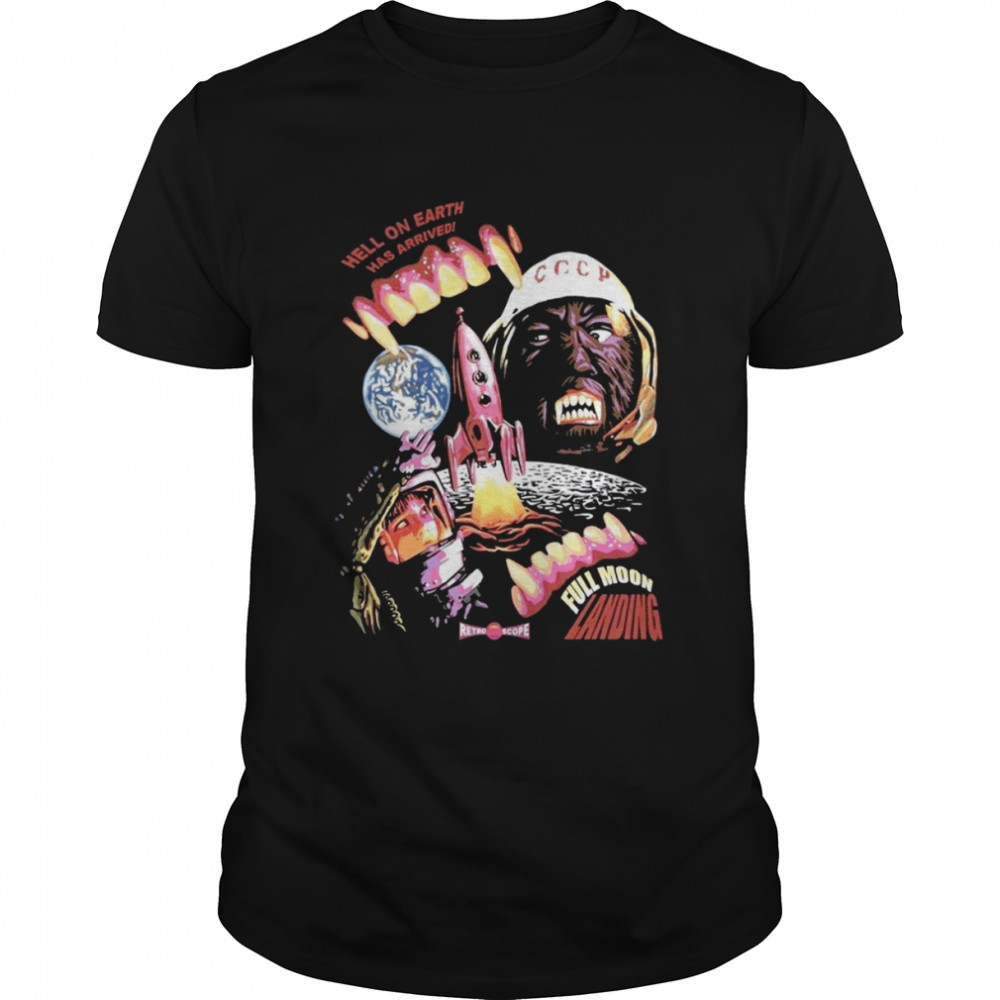 Full Moon Landing Horror shirt