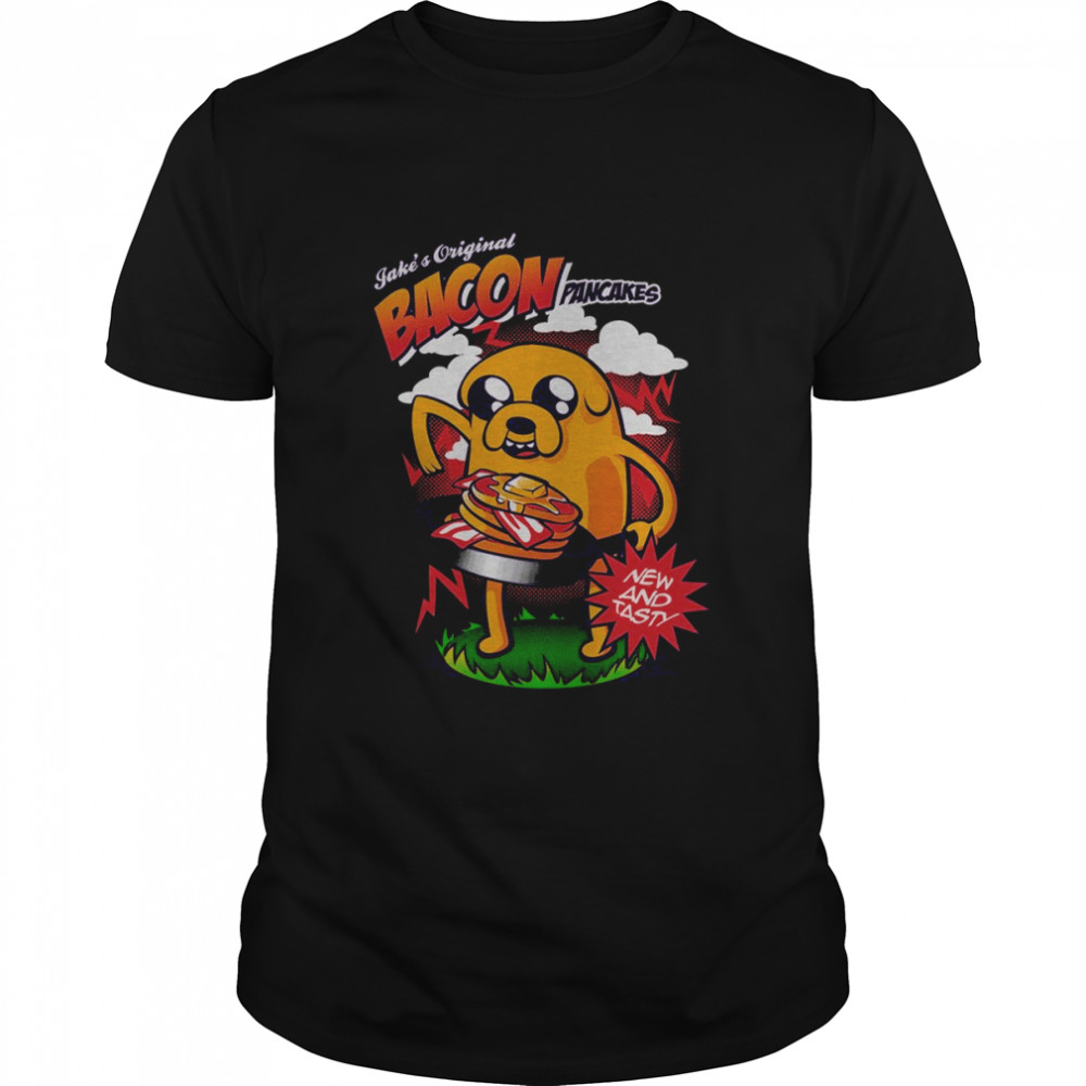 Jake Bacon Pancakes New And Tasty Adventure Time Parody shirt