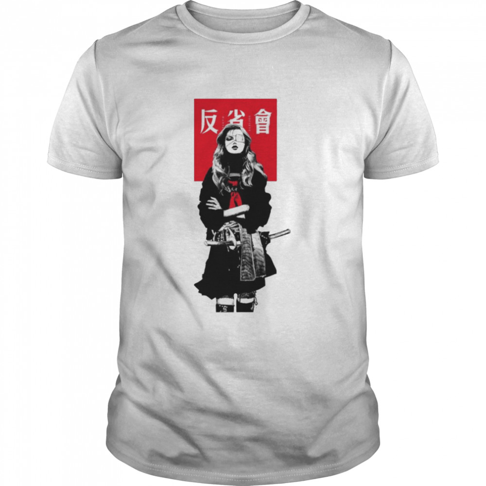 Japanese Samurai Girl Urban Cyberpunk shirt