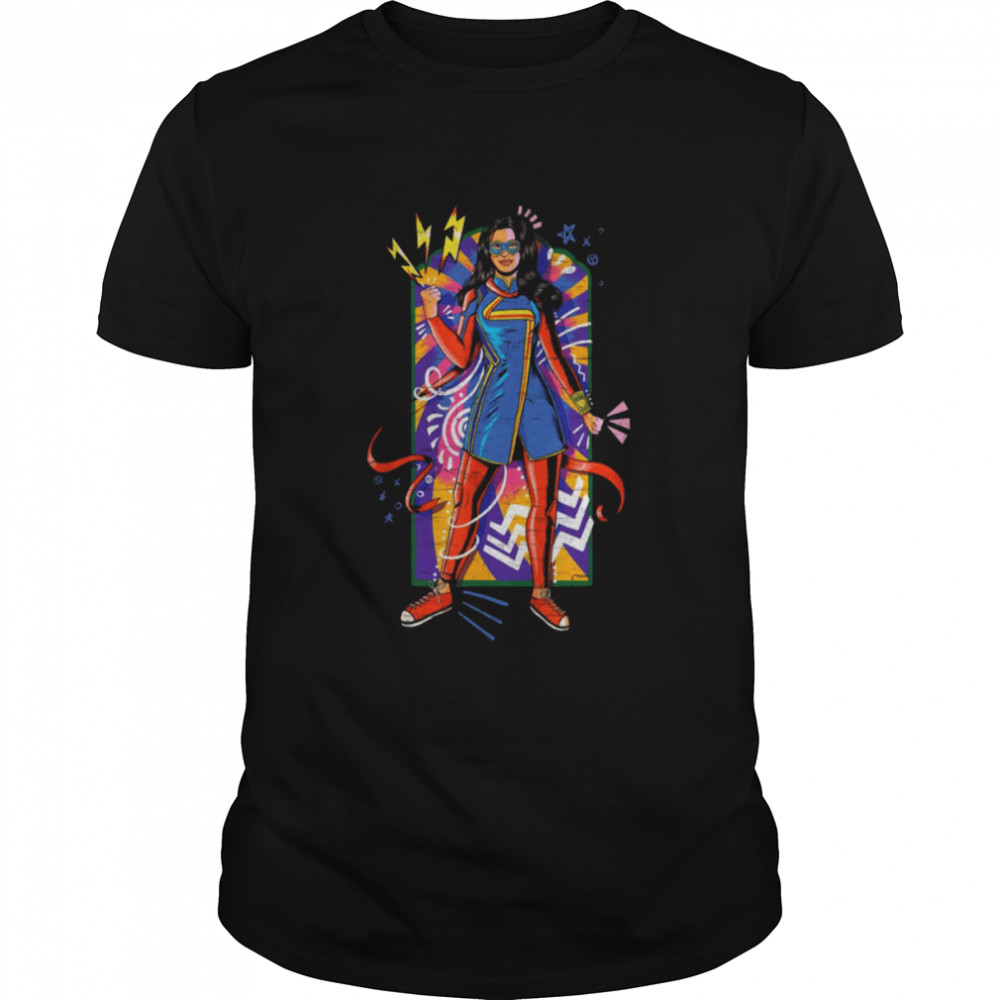 Kamala Khan Mural Art Ms Marvel Marvel Comics Holiday shirt