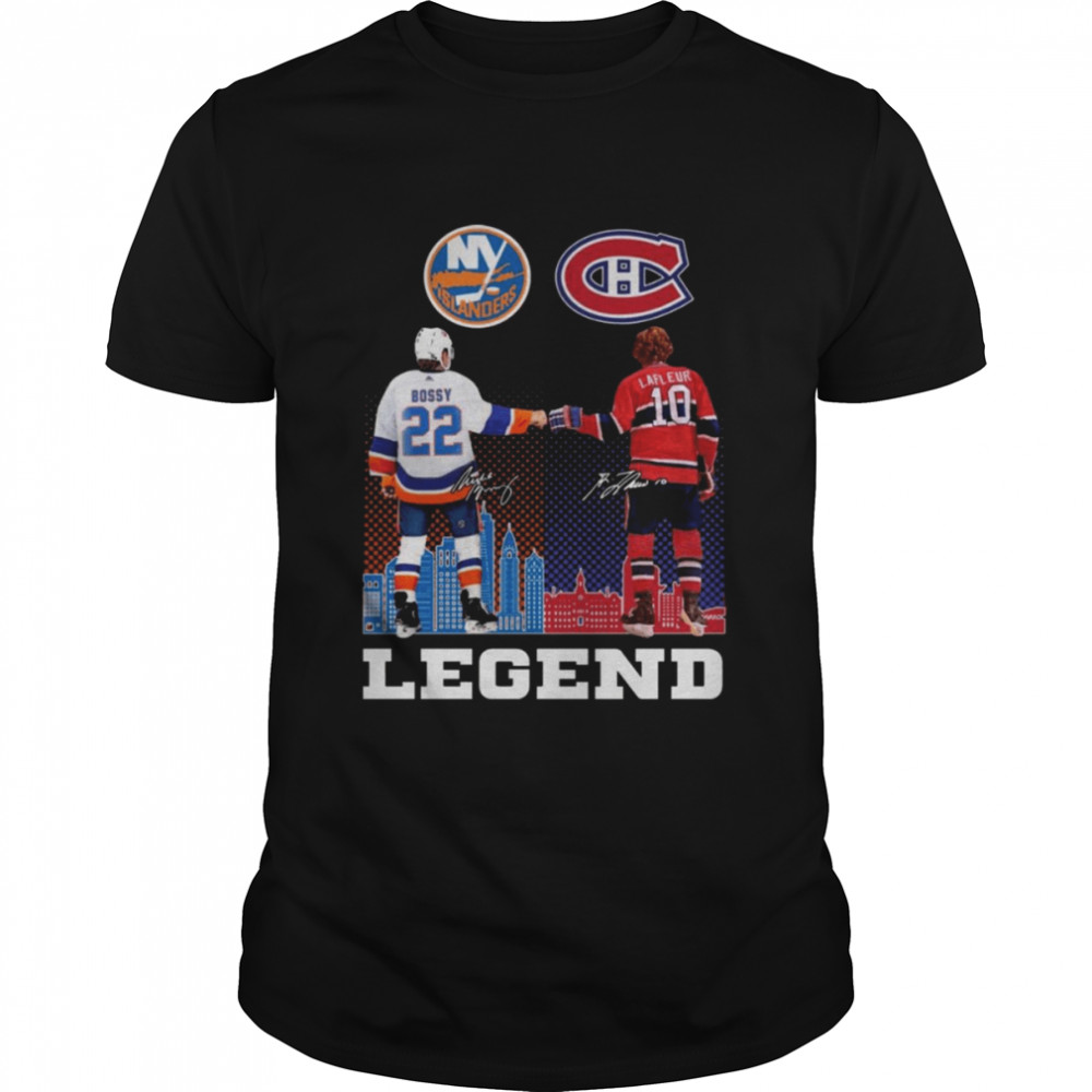 Legend Mike Bossy And Guy Lafleur Signatures Shirt