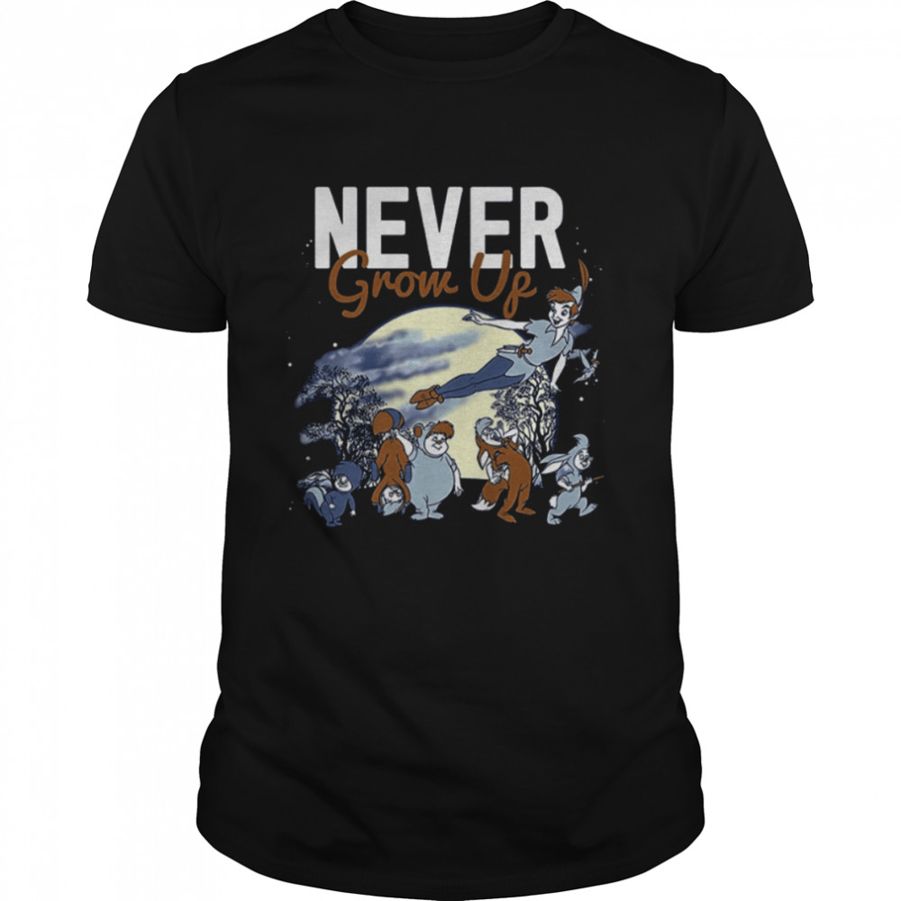 Lost Boys Never Grow Up Night Portrait Peter Pan Disney And Pixar’s Holiday shirt