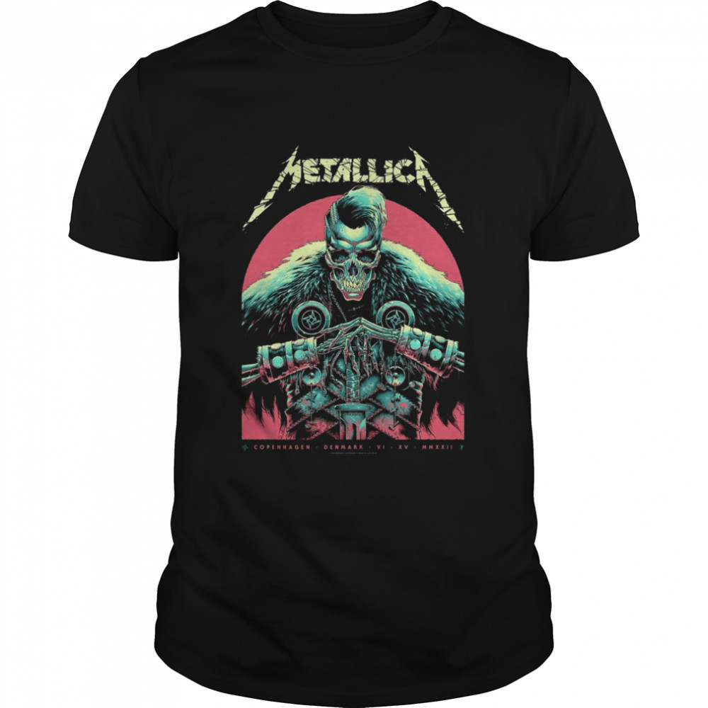 Luke Preece Metallica Copenhagen Denmark Poster 2022 shirt