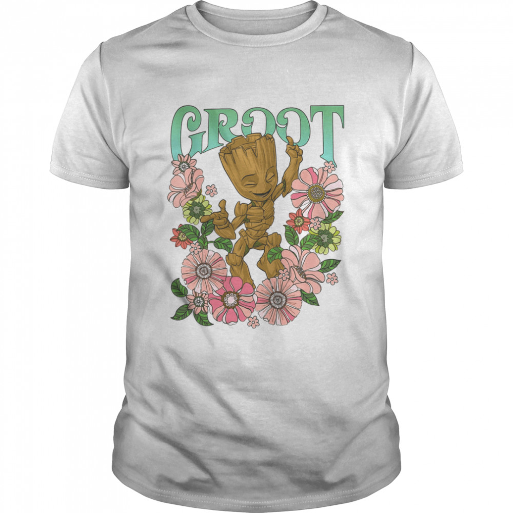 Marvel Guardians Of The Galaxy Groot Floral Dance  shirt