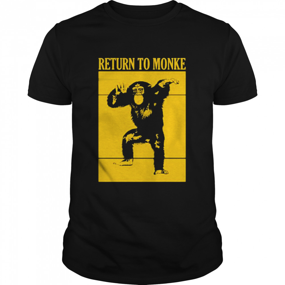 Return To Monkey Yellow In Black shirt